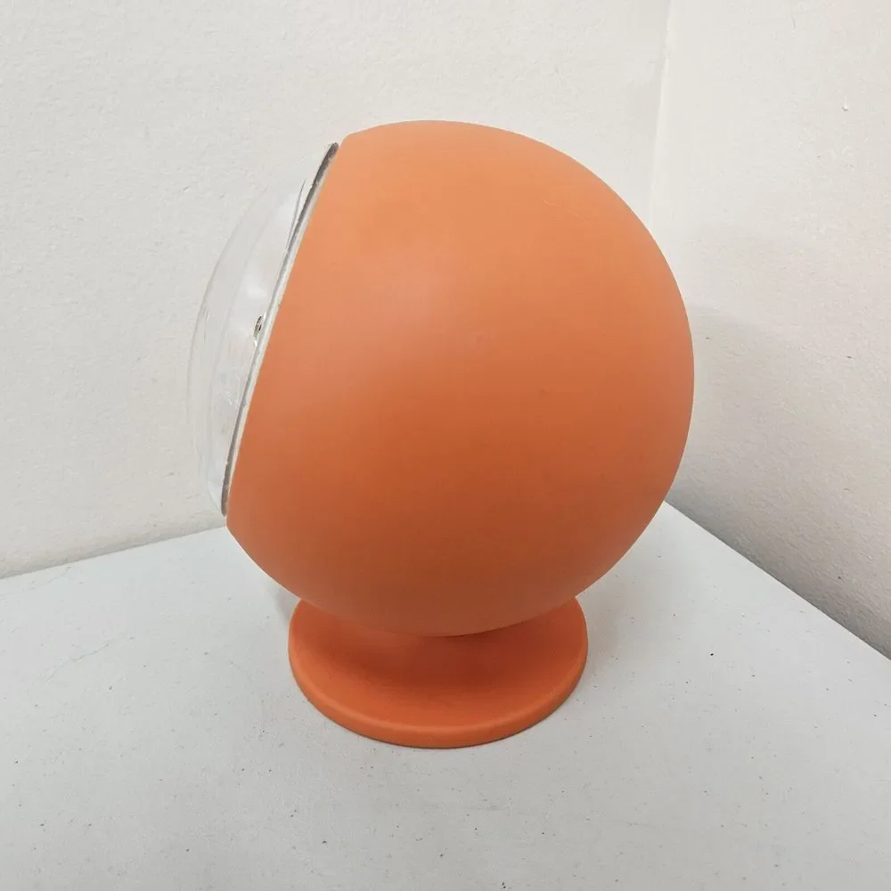 Time stone By Longford Designs Orange Spgerical Abstract Clock